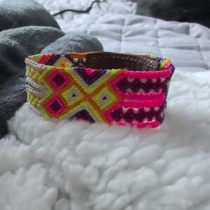 Vibrant Multicolor Woven Belt
